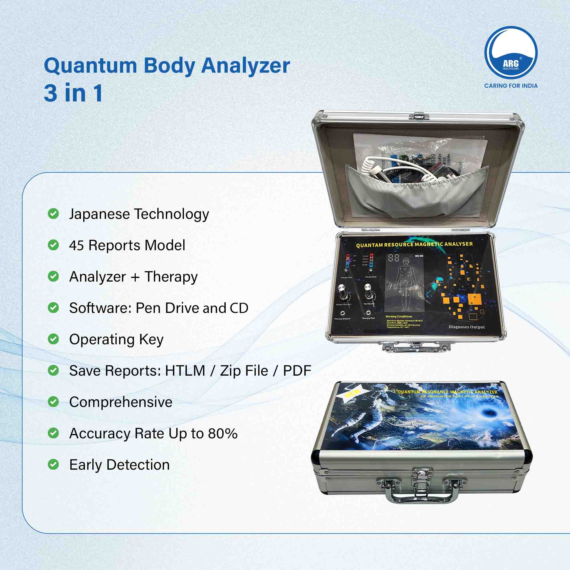 31G+ Quantum Magnetic Resonance Body Analyzer 3 in 1 702P – ARG Healthcare