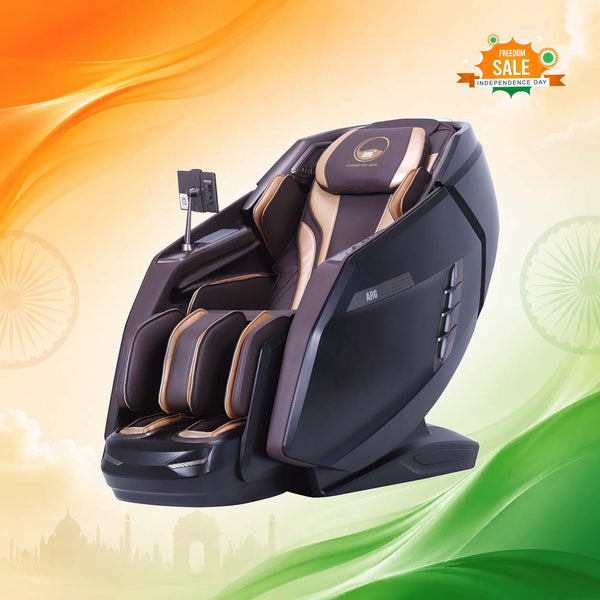ARG 661 4D luxury massage chair with 80 airbags and 155 cm SL track