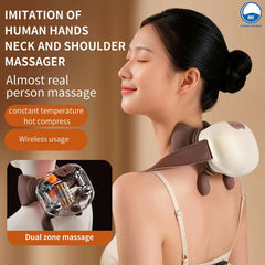 Neck Massager with silicon Hands