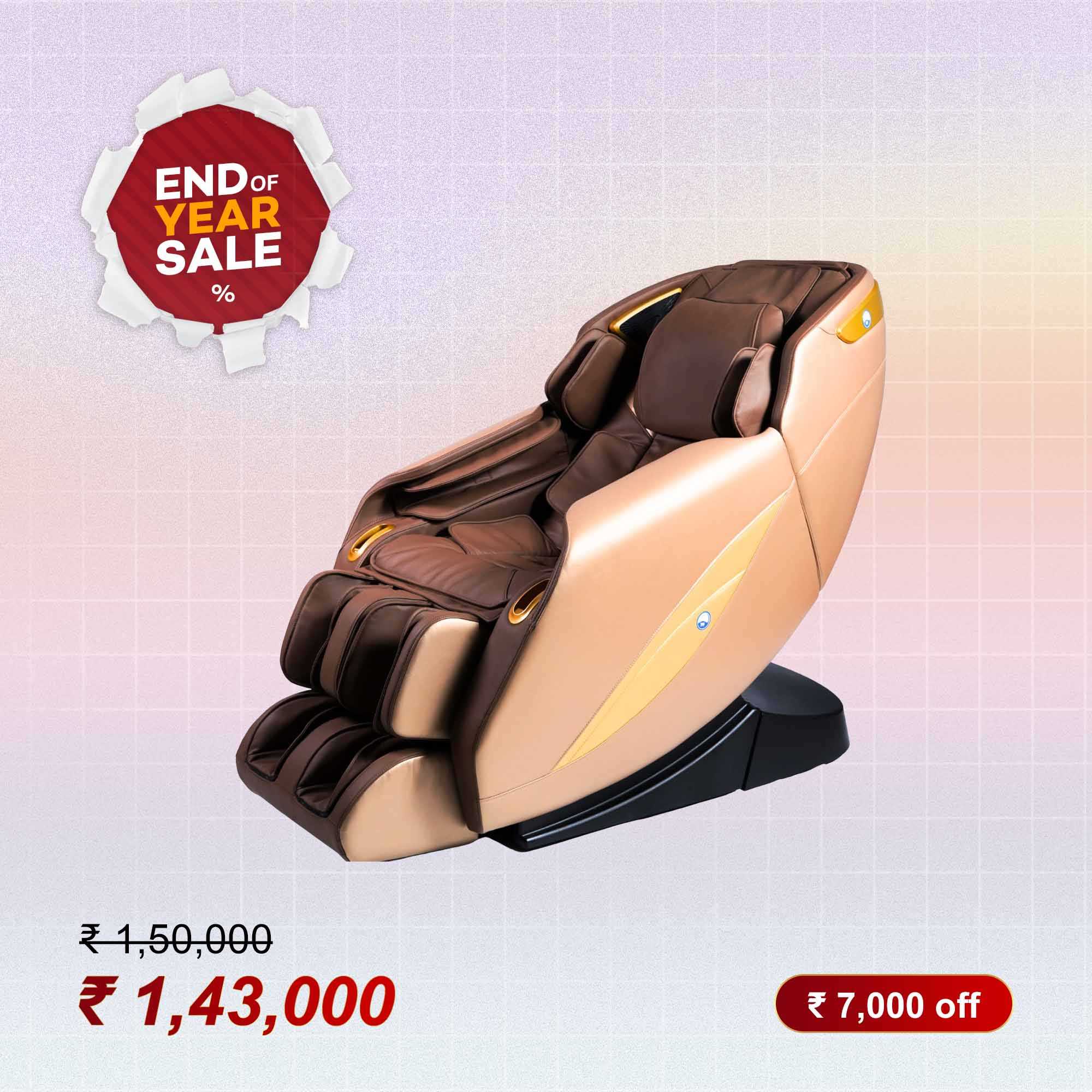 ZERO GRAVITY FULL BODY LUXURY MASSAGE CHAIR ARG Z18 BROWN