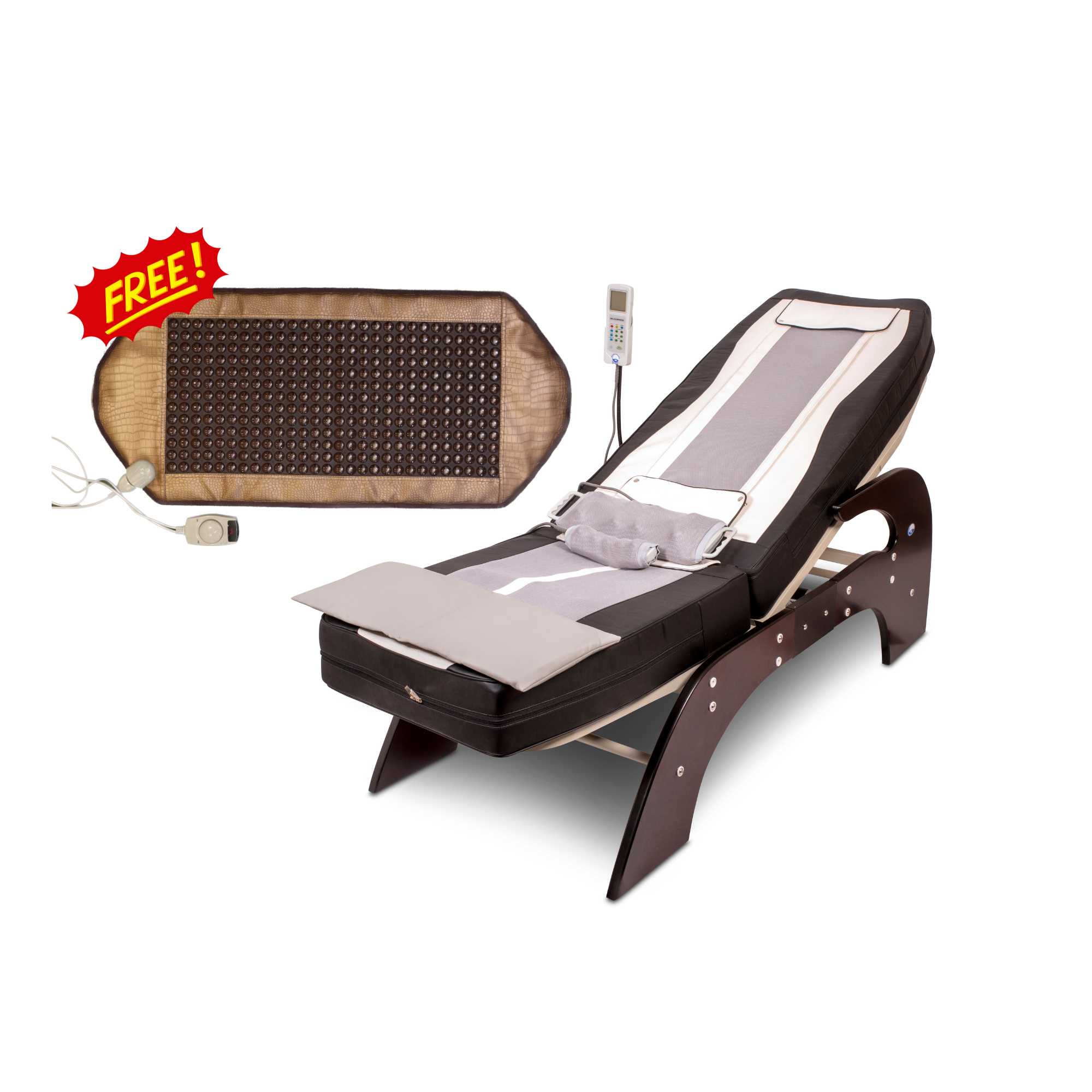 AUTOMATIC THERMAL FULL BODY MASSAGE BED 729A AND HEATING MAT COMBO 